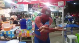 Thai chef dresses as superheroes to keep customers entertained