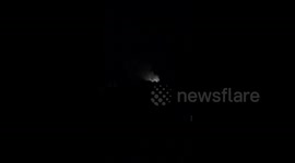 Yemen : Saudi air raids on the maintenance camp in Sanaa at night