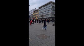 Anti-COVID maskless protests in Kassel, Germany