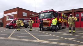 Firefighters observe minute's silence as UK marks anniversary of first COVID-19 lockdown