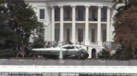 President Joe Biden departs The White House on Marine One to Ohio in Washington, D.C. on March 23, 2021