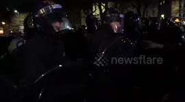 College Green police display aggression during 'kill the bill' Bristol protest