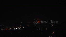 Video shows moment Israel struck Gaza Strip targets after election day rocket fire