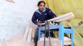 Satisfying clip shows Indian factory turning planks of willow into cricket bats