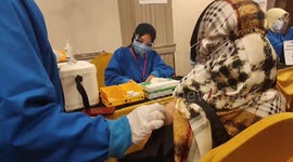 Mass vaccination COVID-19 for elderly people  in Pekanbaru, Indonesia