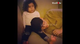 ''Cuddle Your Toddler' Challenge Interrupted by a Fart!'