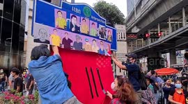 Pro-democracy protests in Bangkok, Thailand