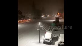 US: Low Pressure System Brings Snowfall To Four Corners Region