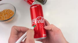 YouTuber builds DIY popcorn machine using Coca-Cola cans