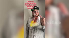 A performance artist is showcasing his superhuman skills on TikTok – regurgitating whole bottles of milk, turning water into vapour and impersonating a human fountain