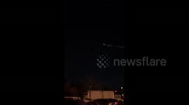 US: SpaceX Rocket Remains Blaze Across Seattle Sky