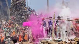 Vibrant scenes as India celebrates start of spring with Holi Festival