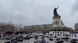 France: Humanitarian Activists Mark Sixth Anniversary Of Yemeni Civil War In Paris