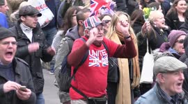 Elderly Man Marches for Freedom at Anti-Lockdown March in London