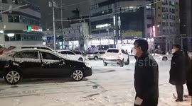 눈길 사고 위험 교통사고::