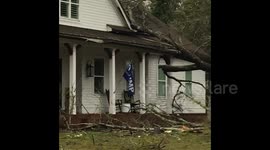 Trump and Black Lives Matter signs destroyed; Death and damage left from tornadoes In Newnan, Georgia
