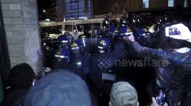 Violent disorder in Bristol as 'Kill The Bill' protesters scuffle with police