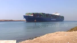 EVERGREEN Ever champion entering Suez Canal