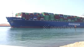 EVERGREEN entering Suez Canal