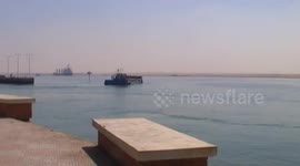 Suez Canal Fill Footage