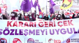 Feminists march against Turkey's withdrawal from Istanbul Convention