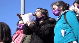 Women, LGBT people and students protest for rights in Istanbul, Turkey