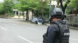 Indonesian police investigate explosion site of cathedral suicide bombing