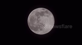 Super full worm moon rises in Kent