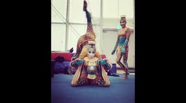 'Angara Contortion's Insane Balancing Stunt'