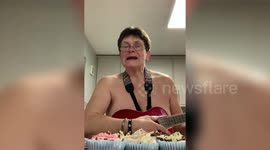 Video shows former police officer taking part in 'National Play The Ukulele Naked Day'