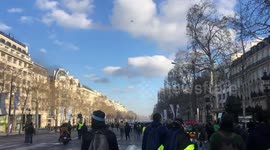 Yellow vests movement in Paris, France