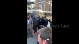 George Floyd's family and attorney arrive at court in Minneapolis ahead of trial
