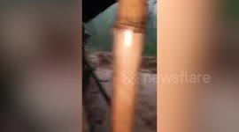 Heavy rain causes flash floods in Indonesia