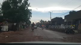 The roads in Uganda are in terrible condition