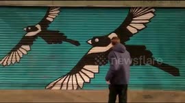 Shop centre in Wycombe decorates shutters with street art