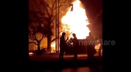 Gas explosion destroys Indian market