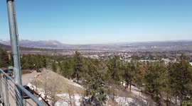 Cheyenne Mountain overlook, Colorado Springs, March 2021 vacation