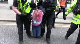 Woman arrested in Manchester and dragged into van at 'Kill the Bill' protest