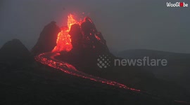 Fountain of lava emitted in Iceland peninsula's first eruption in almost 800 years