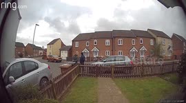 Doorbell cam catches thieves stealing parcels of presents a gran bought for her young grandson