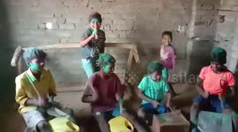 Children turn trash into art and music in eastern India