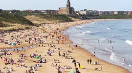 Britons sizzle on Tynemouth beach on warmest March day in 53 years