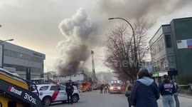 Fire reportedly rages at masonic temple in North Vancouver, Canada