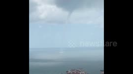 South Beach, Florida struck by waterspout