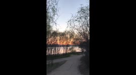 Seoul Han River Park, a wonderful Han River promenade at sunset, a wonderful sight