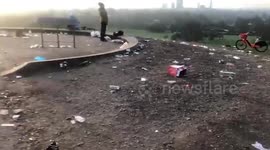 UK: Litters Left In Parks In England After COVID-19 Lockdown Eases