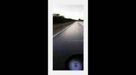 It shows that in rainy season the roads look so much beautiful and take a wonderful rode with your partner and listen music thats feel much better.