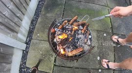 Action camera captures time lapse of first bbq of the 2021 season in Yorkshire