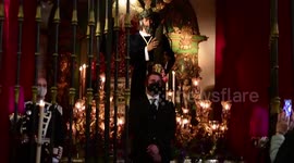El Cristo de los Gitanos se expone en la Iglesia del Carmen a pesar de que el 2021 no habrá procesiones en Madrid, España