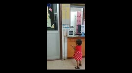 What do you think Zaza is doing? sooooo cute..age a year and a half